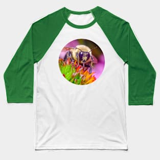 Bumble Bee Tongue Macro Photograph Baseball T-Shirt